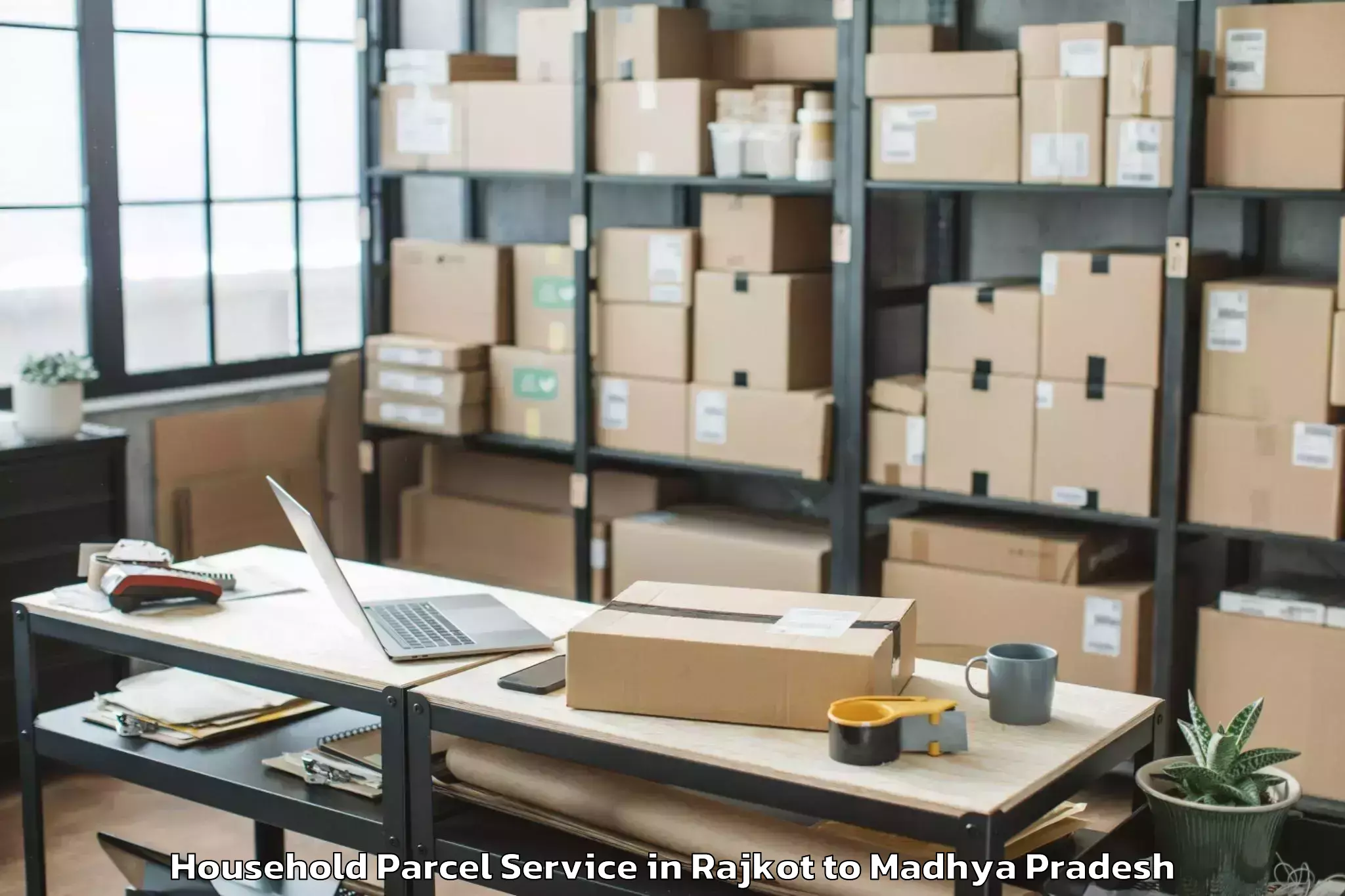 Hassle-Free Rajkot to Maharajpur Household Parcel